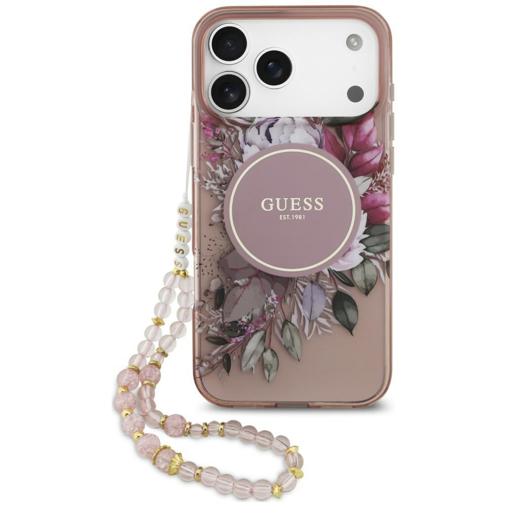 Husa de protectie Guess compatibil cu iPhone 18 Pro / iPhone 17 Pro, Roz