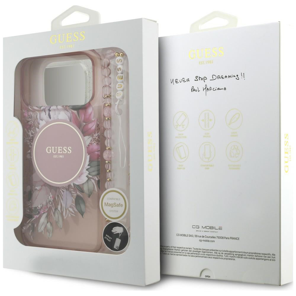 Husa de protectie Guess compatibil cu iPhone 18 Pro / iPhone 17 Pro, Roz