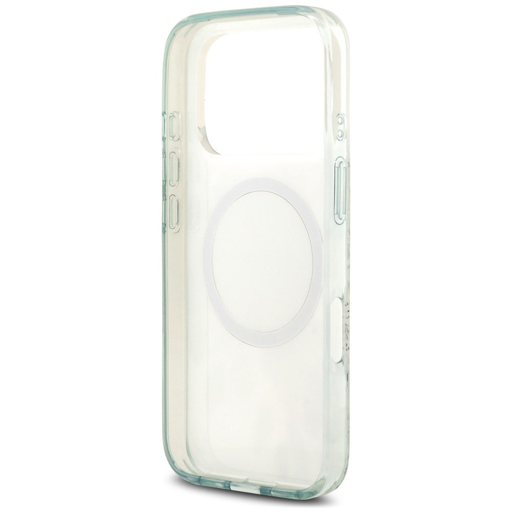 Husa de protectie Guess IML compatibil cu iPhone 18 Pro / iPhone 17 Pro, Verde