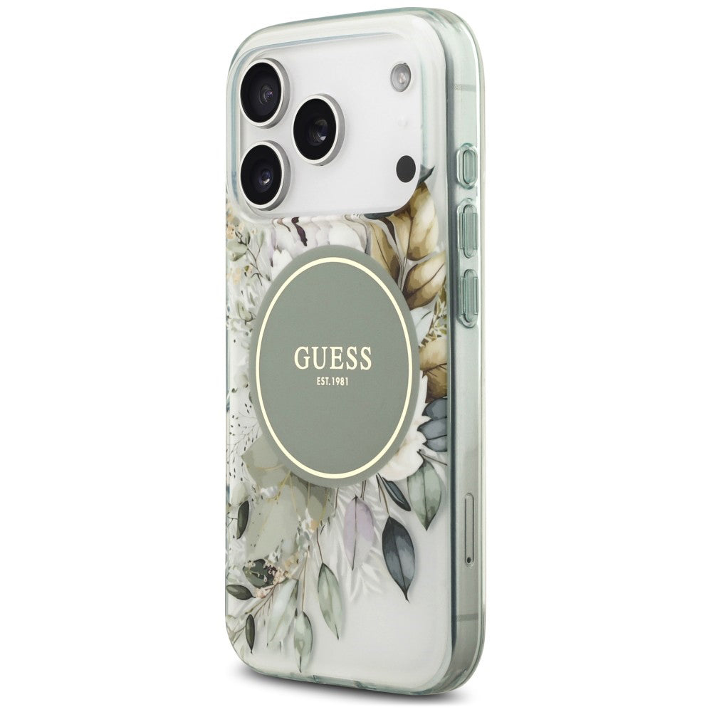 Husa de protectie Guess IML compatibil cu iPhone 18 Pro Max / iPhone 17 Pro Max, Verde