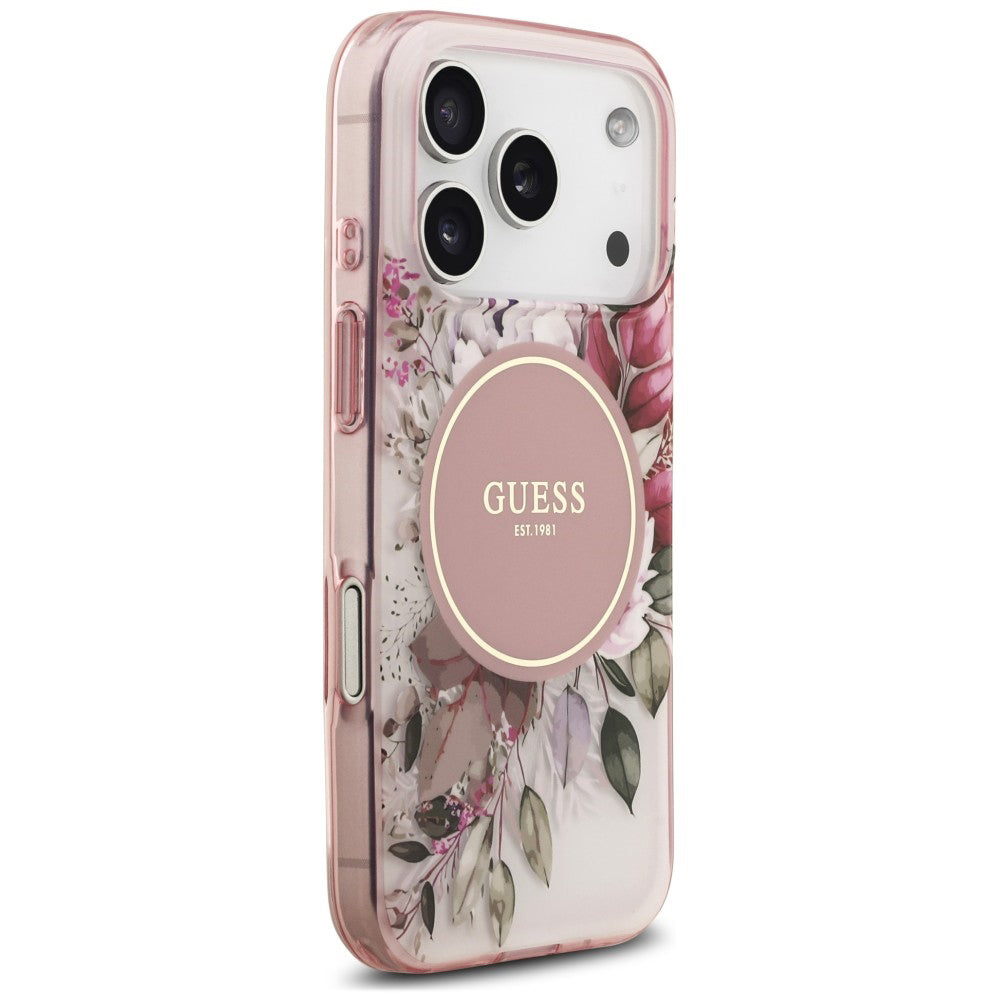Husa de protectie Guess IML compatibil cu iPhone 18 Pro Max / iPhone 17 Pro Max, Roz