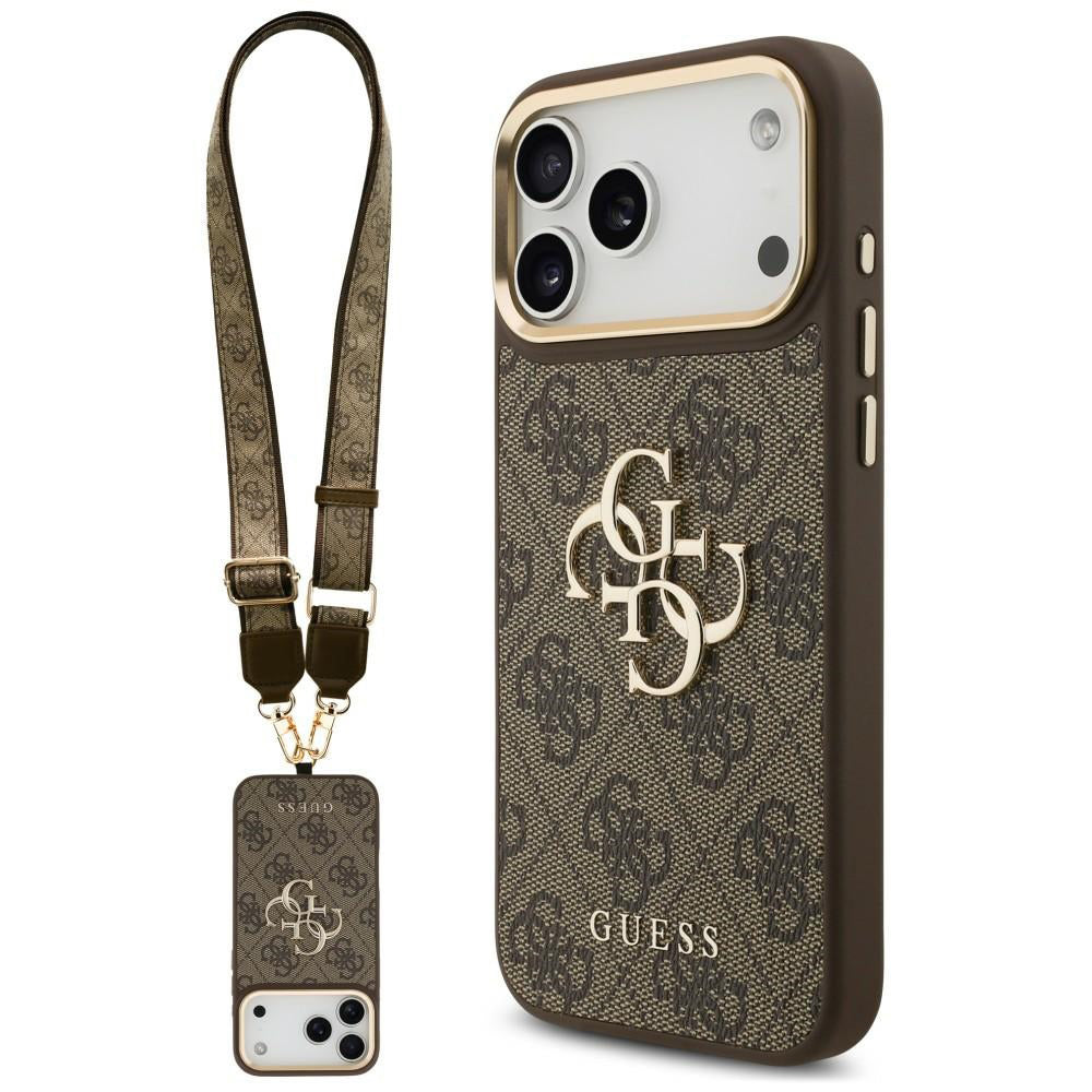 Husa de protectie Guess compatibil cu iPhone 17 Pro Max / iPhone 18 Pro Max, Maro