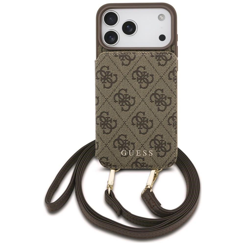 Husa de protectie Guess Hardcase 4G compatibil cu iPhone 18 Pro / iPhone 17 Pro, Maro