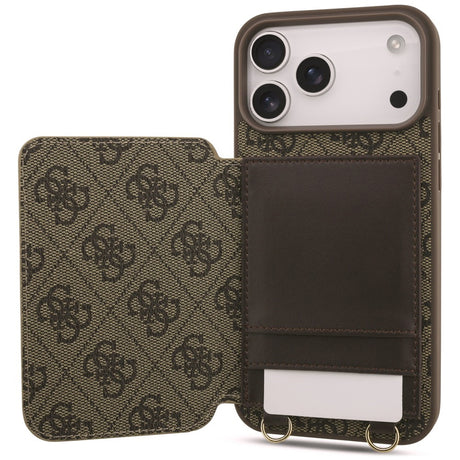 Husa de protectie Guess compatibil cu iPhone 18 Pro Max / iPhone 17 Pro Max, Maro