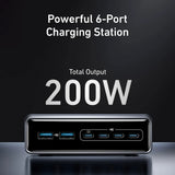 Incarcator Anker (A2683341), 4x USB-C, 200W, GaN Fast Charge, Negru