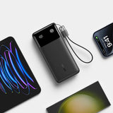 Baterie externa Anker PowerCore (A1384G11), 20000mAh, 2x USB-C / USB, 30W, Negru