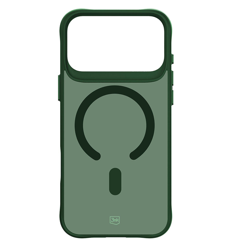 Husa de protectie 3mk Smoke MagCase compatibil cu iPhone 17 Pro / iPhone 18 Pro, Verde