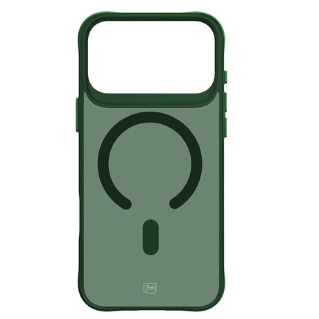 Husa de protectie 3mk Smoke MagCase compatibil cu iPhone 17 Pro / iPhone 18 Pro, Verde