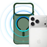 Husa de protectie 3mk Smoke MagCase compatibil cu iPhone 17 Pro / iPhone 18 Pro, Verde