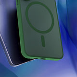 Husa de protectie 3mk Smoke MagCase compatibil cu iPhone 17 Pro / iPhone 18 Pro, Verde