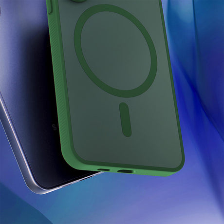 Husa de protectie 3mk Smoke MagCase compatibil cu iPhone 17 Pro / iPhone 18 Pro, Verde