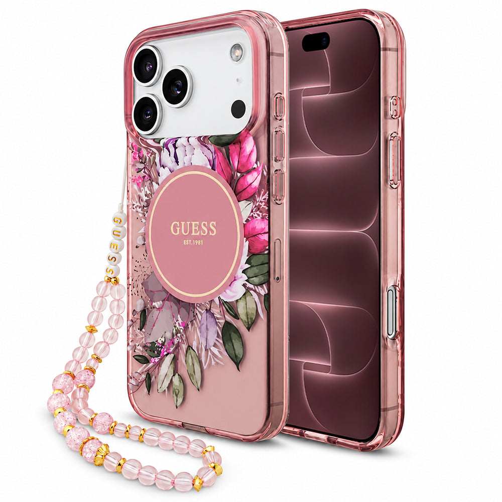 Husa de protectie Guess compatibil cu iPhone 18 Pro Max / iPhone 17 Pro Max, Roz