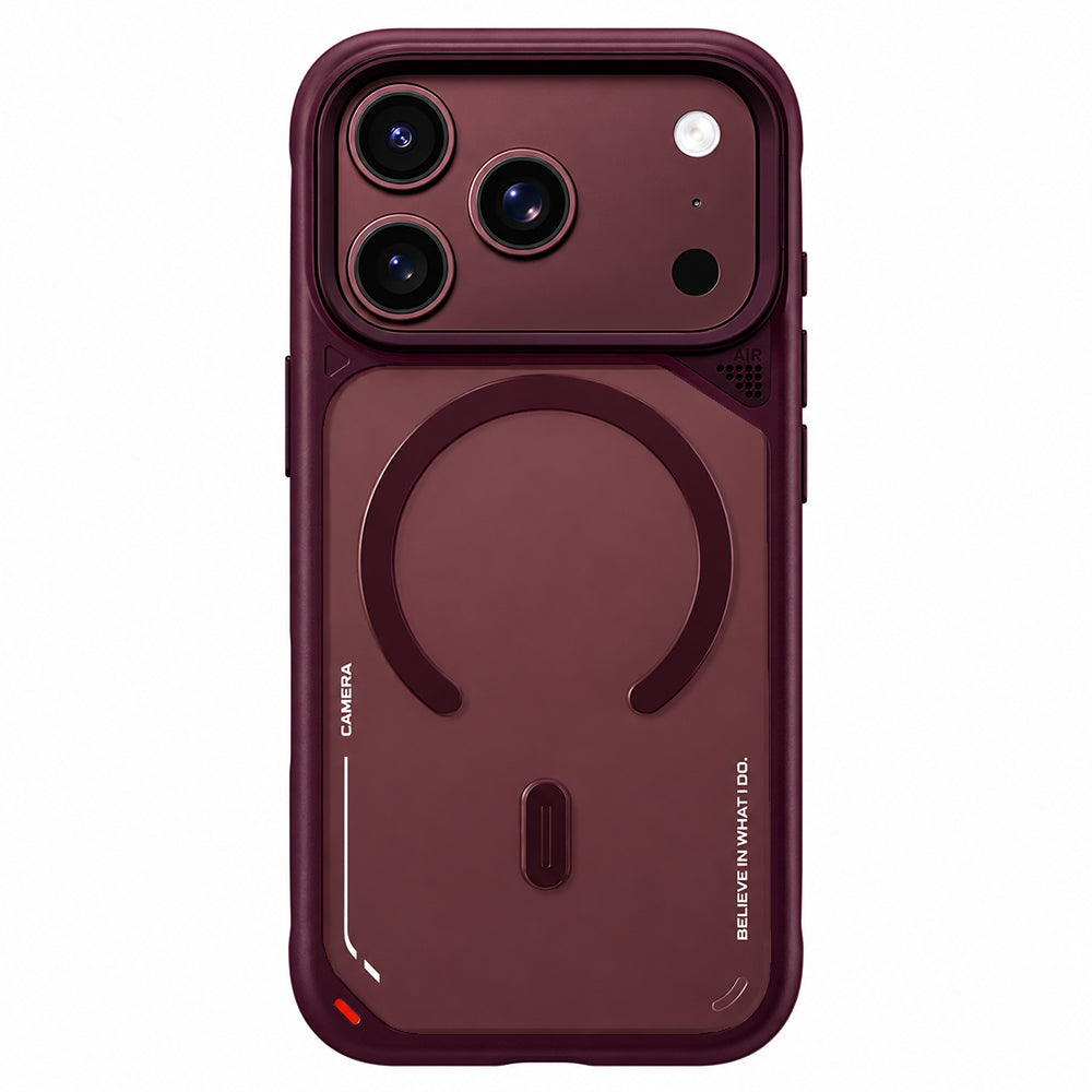 Husa de protectie Blueo compatibil cu iPhone 17 Pro Max / iPhone 18 Pro Max, Bordo