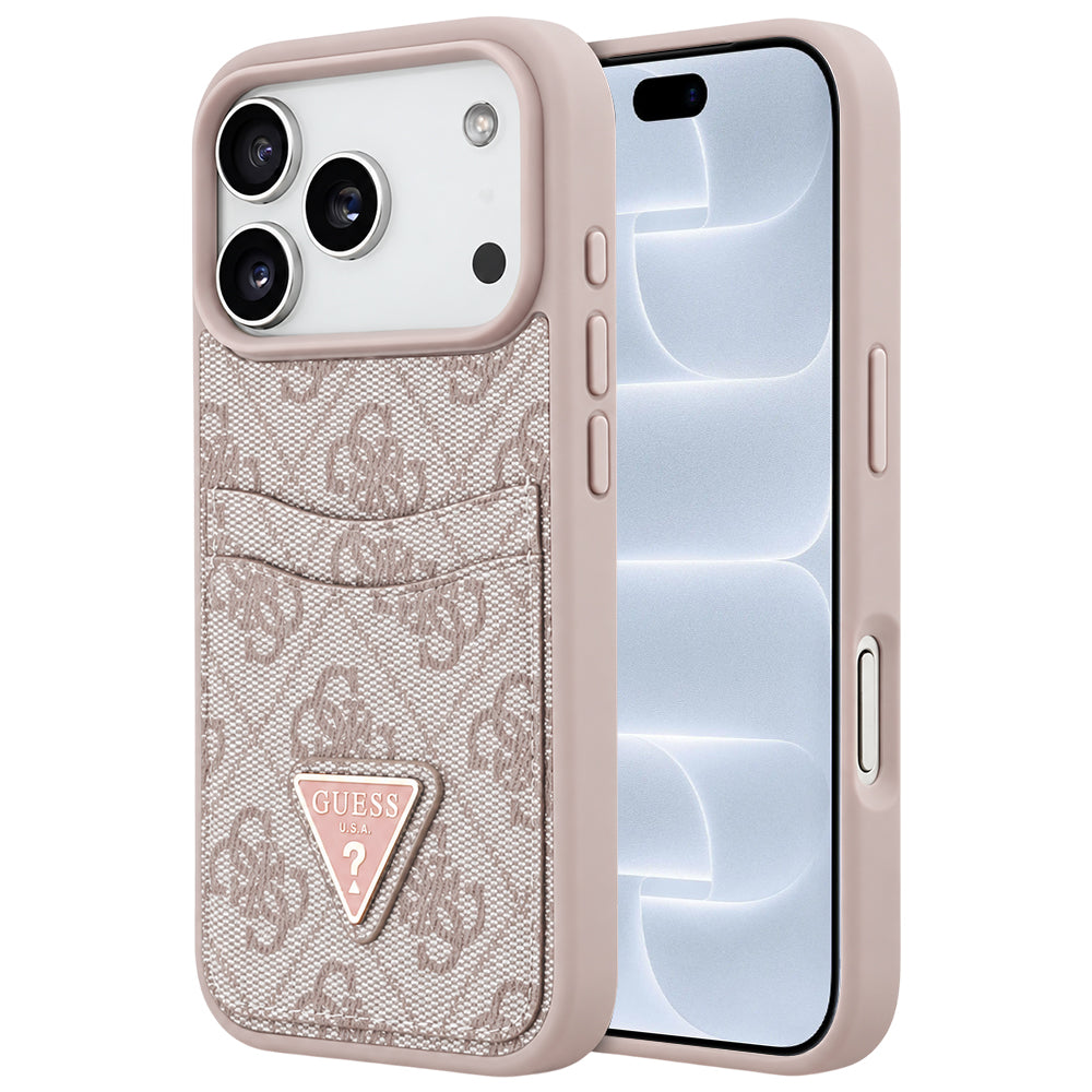 Husa de protectie Guess Hardcase 4G compatibil cu iPhone 18 Pro / iPhone 17 Pro, Roz