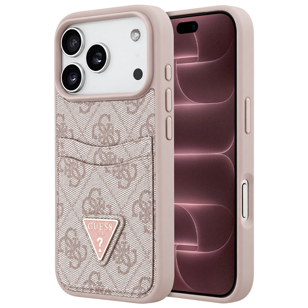 Husa de protectie Guess Hardcase 4G compatibil cu iPhone 18 Pro Max / iPhone 17 Pro Max, Roz