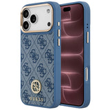 Husa de protectie Guess Hardcase 4G compatibil cu iPhone 17 Pro Max / iPhone 18 Pro Max, Albastru