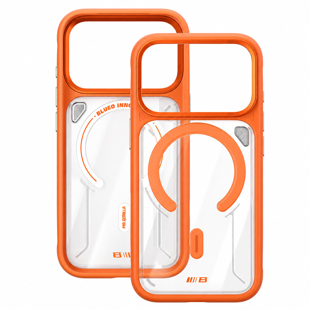 Husa de protectie Blueo compatibil cu iPhone 17 Pro / iPhone 18 Pro, Portocaliu