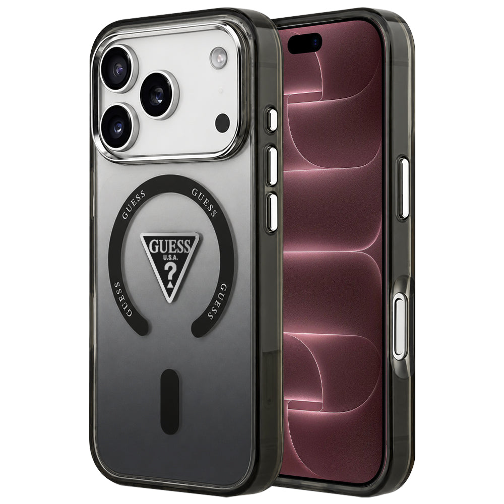 Husa de protectie Guess IML compatibil cu iPhone 18 Pro Max / iPhone 17 Pro Max, Negru