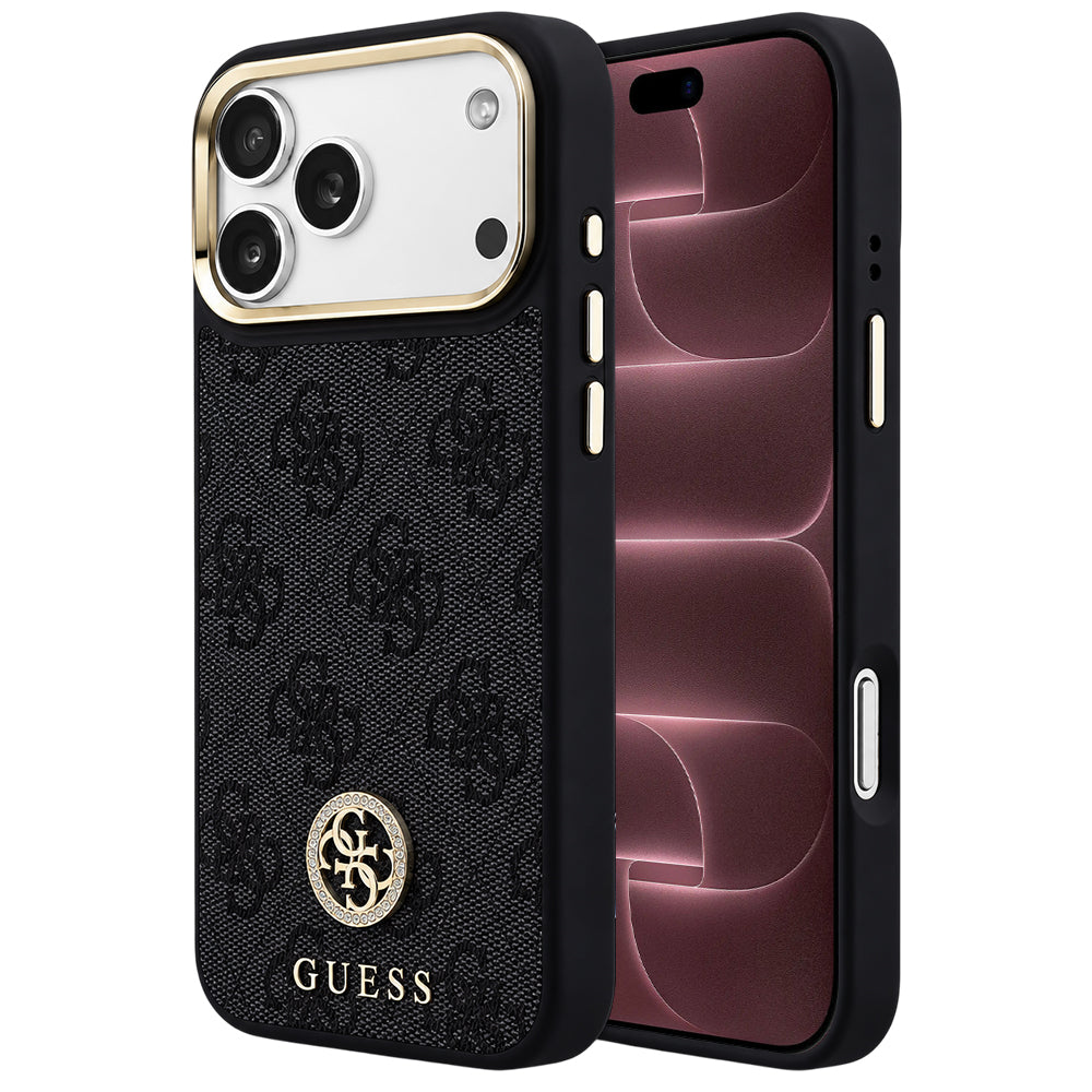 Husa de protectie Guess Hardcase 4G compatibil cu iPhone 18 Pro Max / iPhone 17 Pro Max, Negru