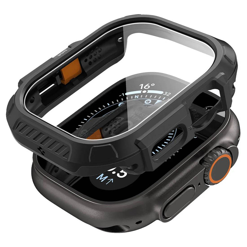Folie de protectie smartwatch Apple Watch Ultra compatibil cu Ultra / Ultra 2 / Ultra 3, Negru