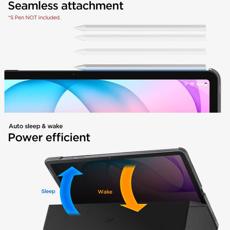 Husa de protectie tableta Spigen Liquid Air compatibil cu Samsung Galaxy Tab S12 Plus, Negru