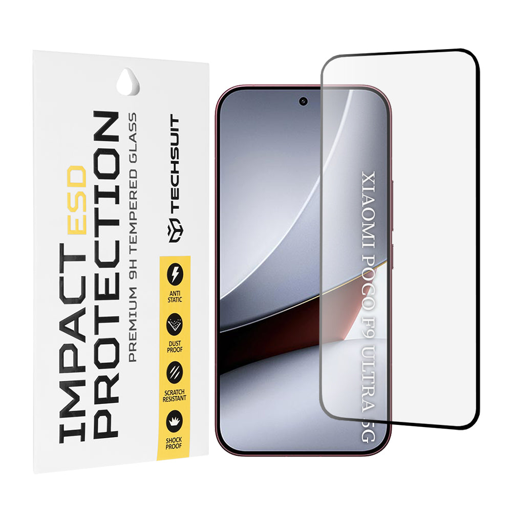 Folie de protectie Techsuit ESD Glass compatibil cu Xiaomi Poco F9 Ultra, Negru