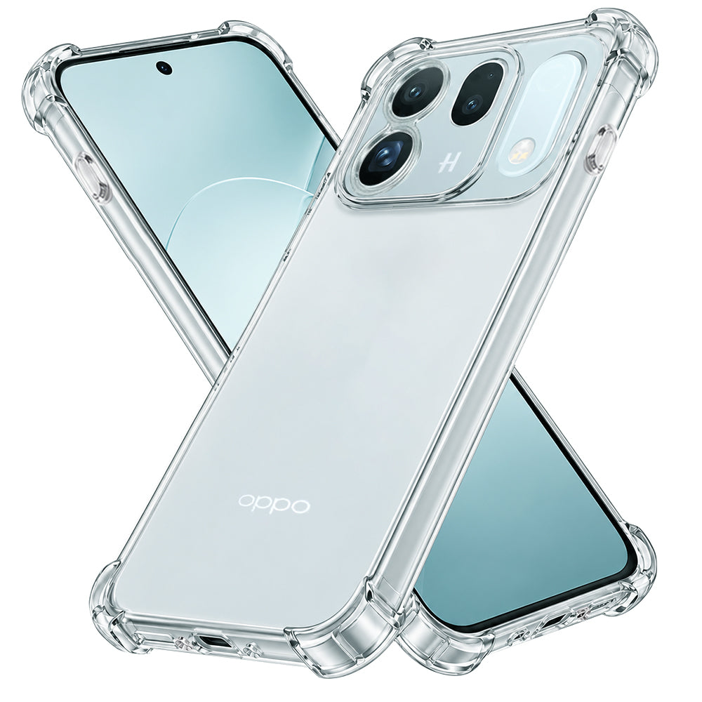 Husa de protectie Techsuit Shockproof Clear Silicone compatibil cu Oppo Find X10, Transparent
