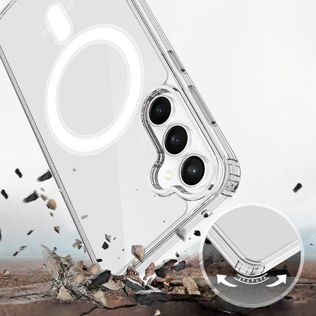 Husa de protectie Techsuit MagSafe Pro compatibil cu Samsung Galaxy S26 FE, Transparent