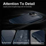 Husa de protectie Techsuit Carbon Silicone compatibil cu Xiaomi Redmi Note 17 Pro Max, Albastru
