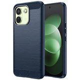 Husa de protectie Techsuit Carbon Silicone compatibil cu Xiaomi Redmi Note 17 Pro Max, Albastru