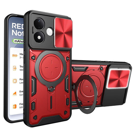 Husa de protectie Techsuit CamGuard Pro compatibil cu Xiaomi Redmi Note 17 4G / Redmi Note 17 5G, Roșu