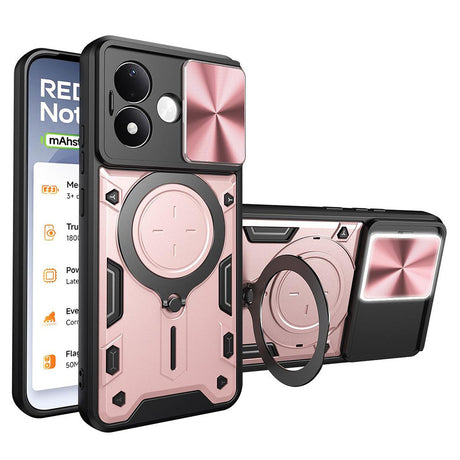 Husa de protectie Techsuit CamGuard Pro compatibil cu Xiaomi Redmi Note 17 Pro 5G, Roz Auriu