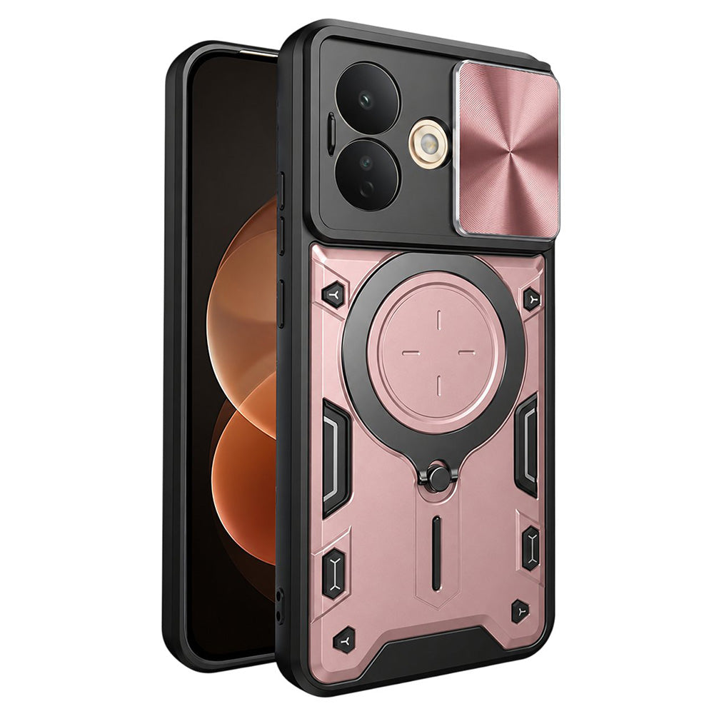 Husa de protectie Techsuit CamGuard Pro compatibil cu Xiaomi Redmi Note 17 Pro 5G, Roz Auriu