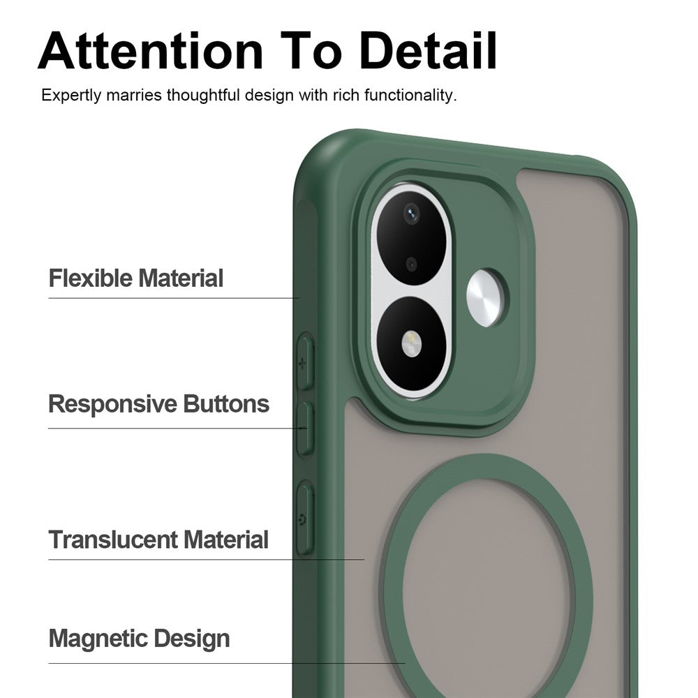 Husa de protectie Techsuit HaloFrost II cu inel magnetic compatibil cu Xiaomi Redmi Note 17 Pro 5G, Verde