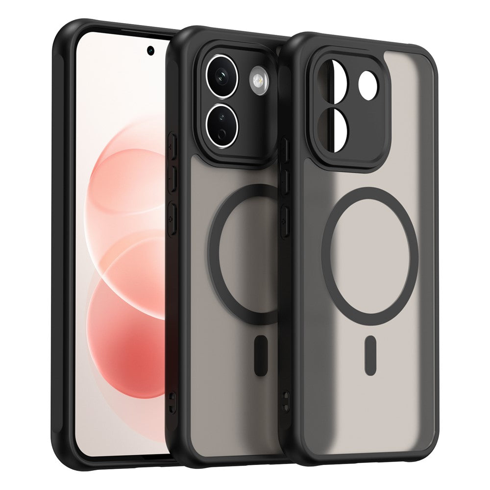 Husa de protectie Techsuit HaloFrost II cu inel magnetic compatibil cu Xiaomi Redmi Note 17 Pro Max, Negru