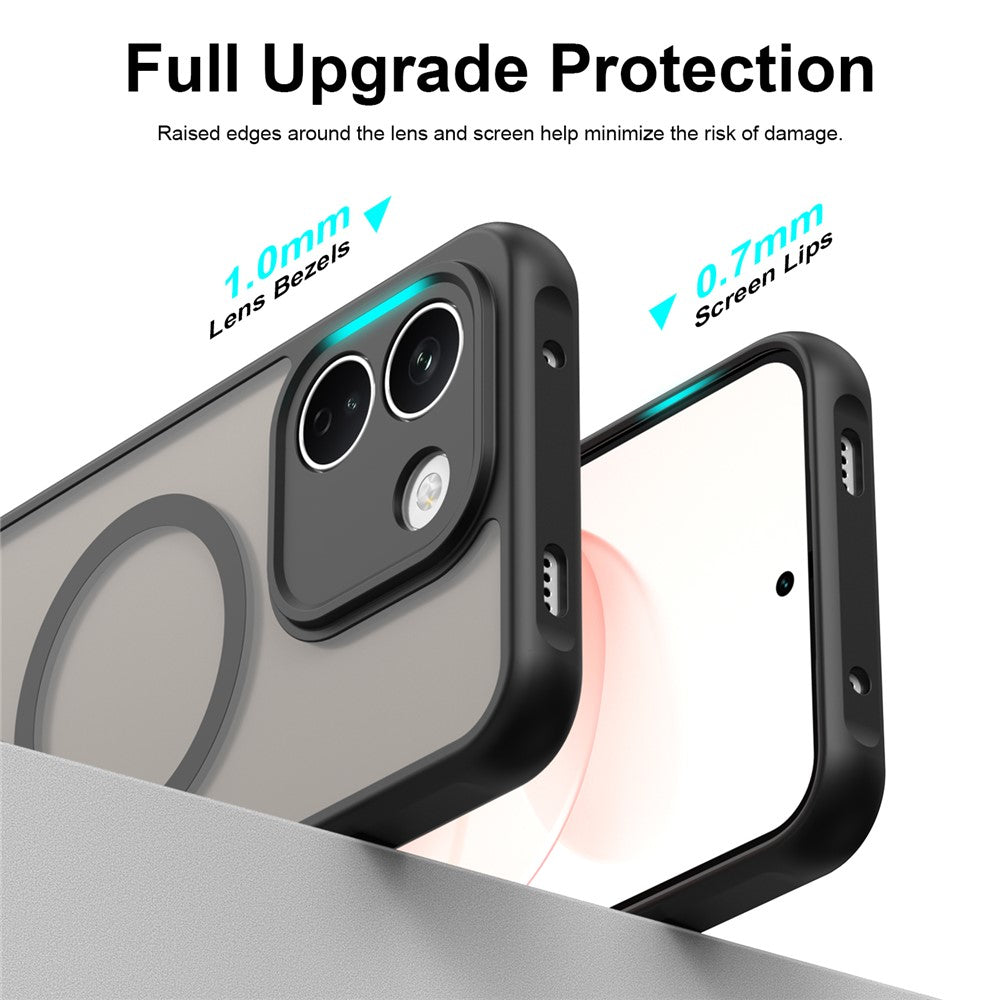 Husa de protectie Techsuit HaloFrost II cu inel magnetic compatibil cu Xiaomi Redmi Note 17 Pro Max, Negru