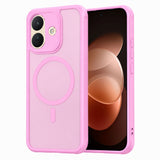 Husa de protectie Techsuit HaloFrost II cu inel magnetic compatibil cu Xiaomi Redmi Note 17 Pro 5G, Roz