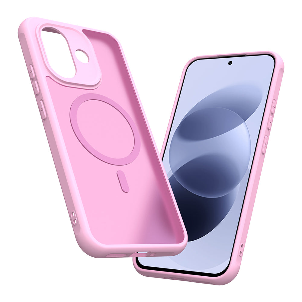 Husa de protectie Techsuit HaloFrost II cu inel magnetic compatibil cu Xiaomi Redmi Note 17 Pro 5G, Roz