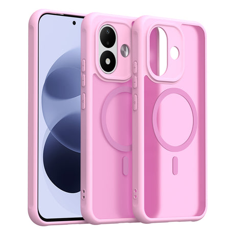 Husa de protectie Techsuit HaloFrost II cu inel magnetic compatibil cu Xiaomi Redmi Note 17 4G / Redmi Note 17 5G, Roz