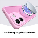 Husa de protectie Techsuit HaloFrost II cu inel magnetic compatibil cu Xiaomi Redmi Note 17 4G / Redmi Note 17 5G, Roz