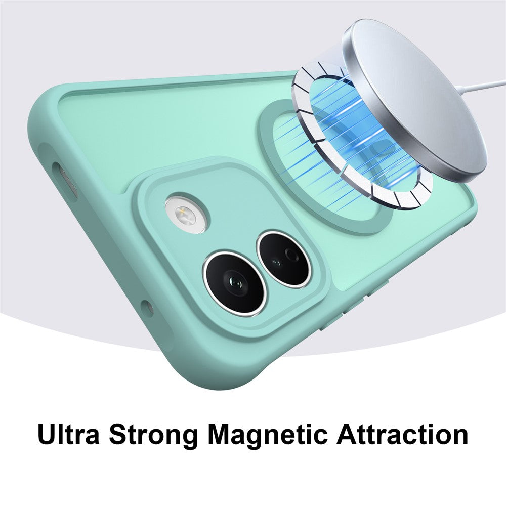 Husa de protectie Techsuit HaloFrost II cu inel magnetic compatibil cu Xiaomi Redmi Note 17 Pro 5G, Verde Menta