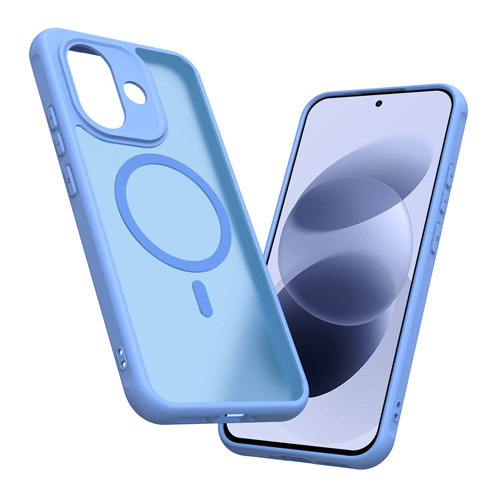 Husa de protectie Techsuit HaloFrost II cu inel magnetic compatibil cu Xiaomi Redmi Note 17 Pro 5G, Albastru