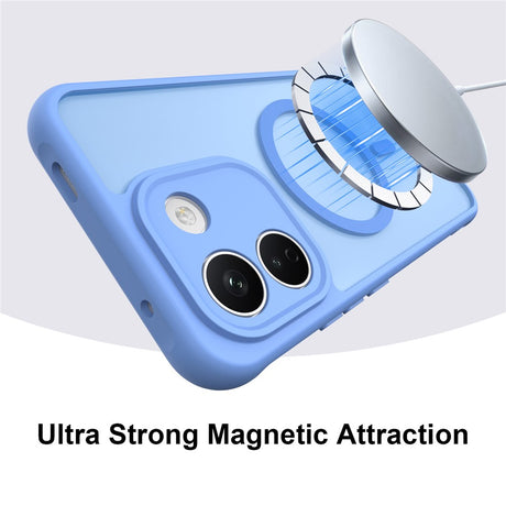 Husa de protectie Techsuit HaloFrost II cu inel magnetic compatibil cu Xiaomi Redmi Note 17 Pro 5G, Albastru