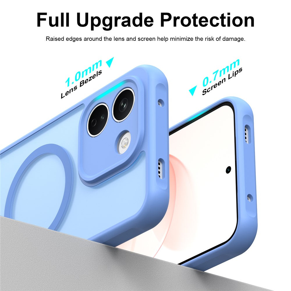 Husa de protectie Techsuit HaloFrost II cu inel magnetic compatibil cu Xiaomi Redmi Note 17 4G / Redmi Note 17 5G, Albastru