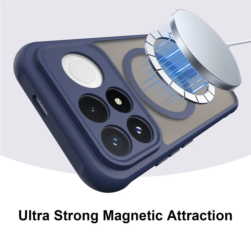 Husa de protectie Techsuit HaloFrost II cu inel magnetic compatibil cu Xiaomi Poco F9 Pro, Albastru