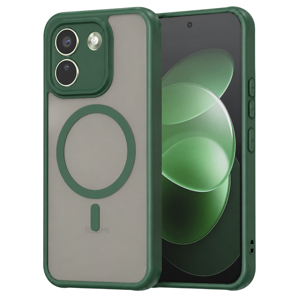 Husa de protectie Techsuit HaloFrost II cu inel magnetic compatibil cu Xiaomi Redmi Note 17 Pro Max, Verde