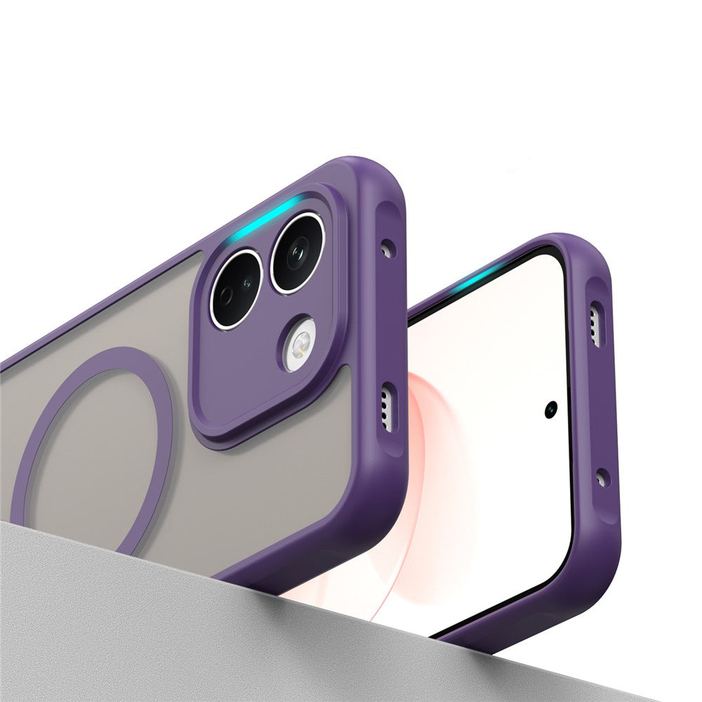 Husa de protectie Techsuit HaloFrost II cu inel magnetic compatibil cu Xiaomi Redmi Note 17 Pro Max, Mov