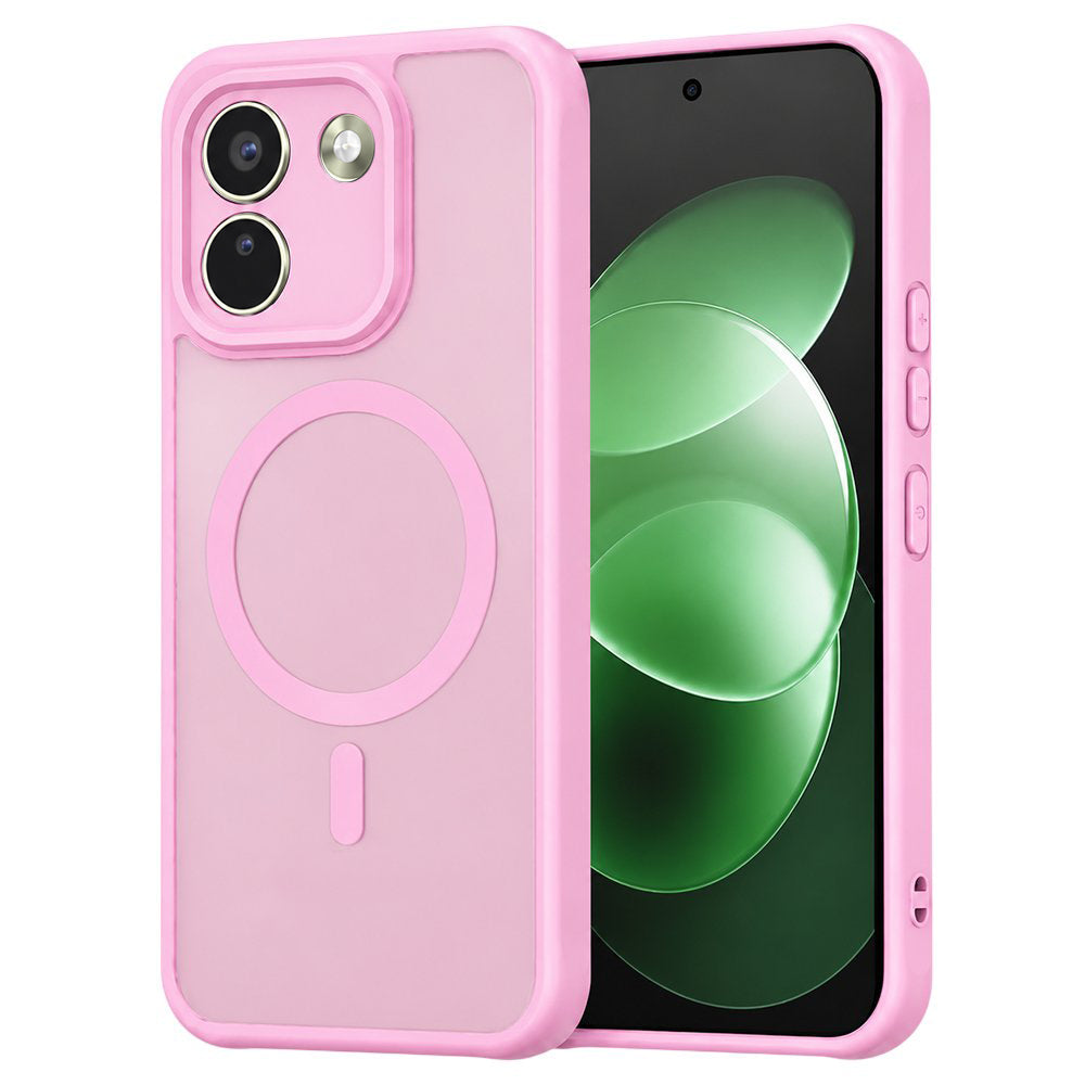 Techsuit HaloFrost II roz husă cu inel magnetic pentru Xiaomi Redmi Note 17 Pro Max