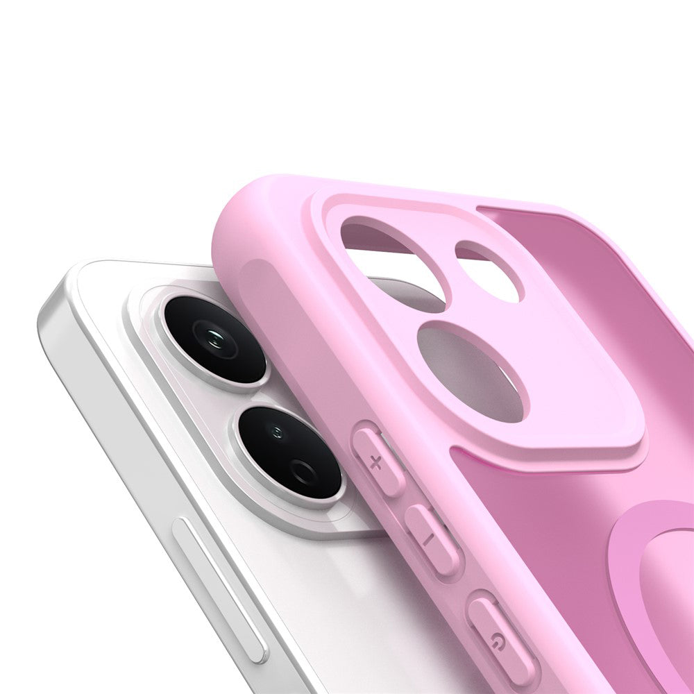 Techsuit HaloFrost II roz husă cu inel magnetic pentru Xiaomi Redmi Note 17 Pro Max