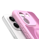 Techsuit HaloFrost II roz husă cu inel magnetic pentru Xiaomi Redmi Note 17 Pro Max